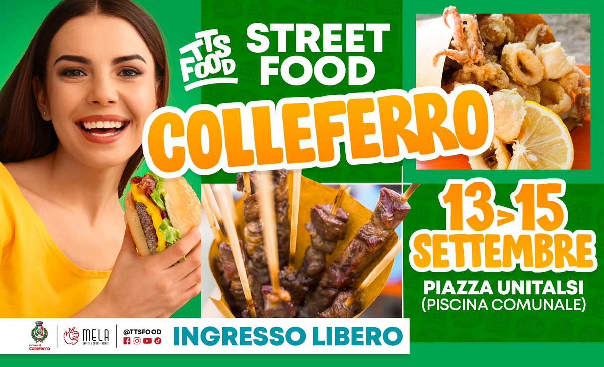 Colleferro TTS Street Food, dal 13 al 14 settembre 2024